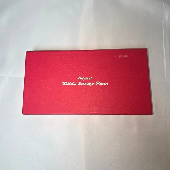 Wilhelm Schweizer Bavarian Pewter Art Two Lamp Gaslight Miniature Boxed - Picture 6 of 6